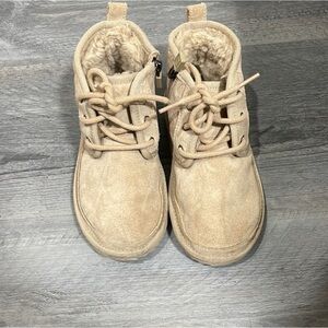 UGG Tan Kids Boots with Cozy Lining